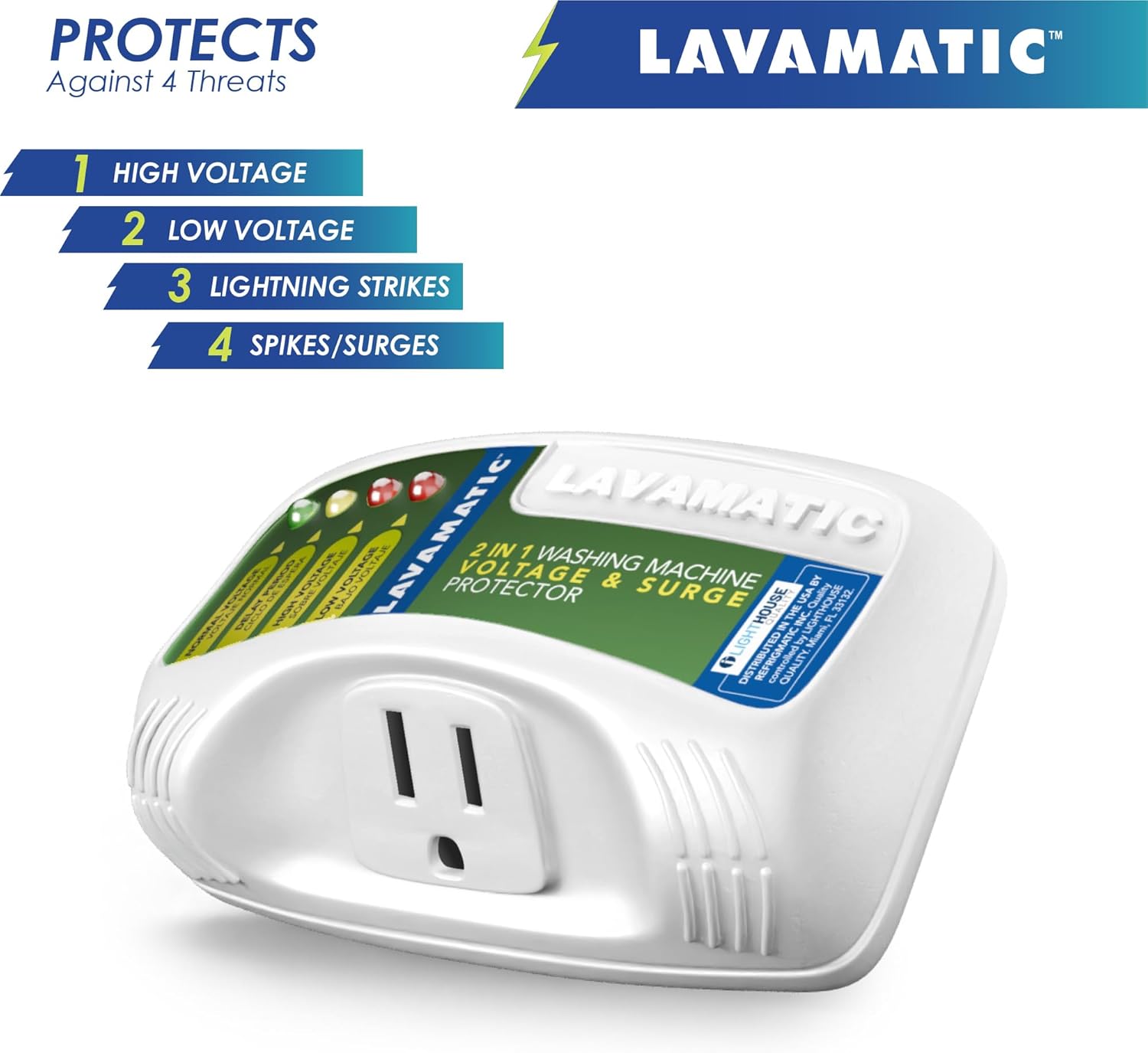 Estabilizador y Protector de Corriente 2 en 1 Lavadora matic - Imagen 4